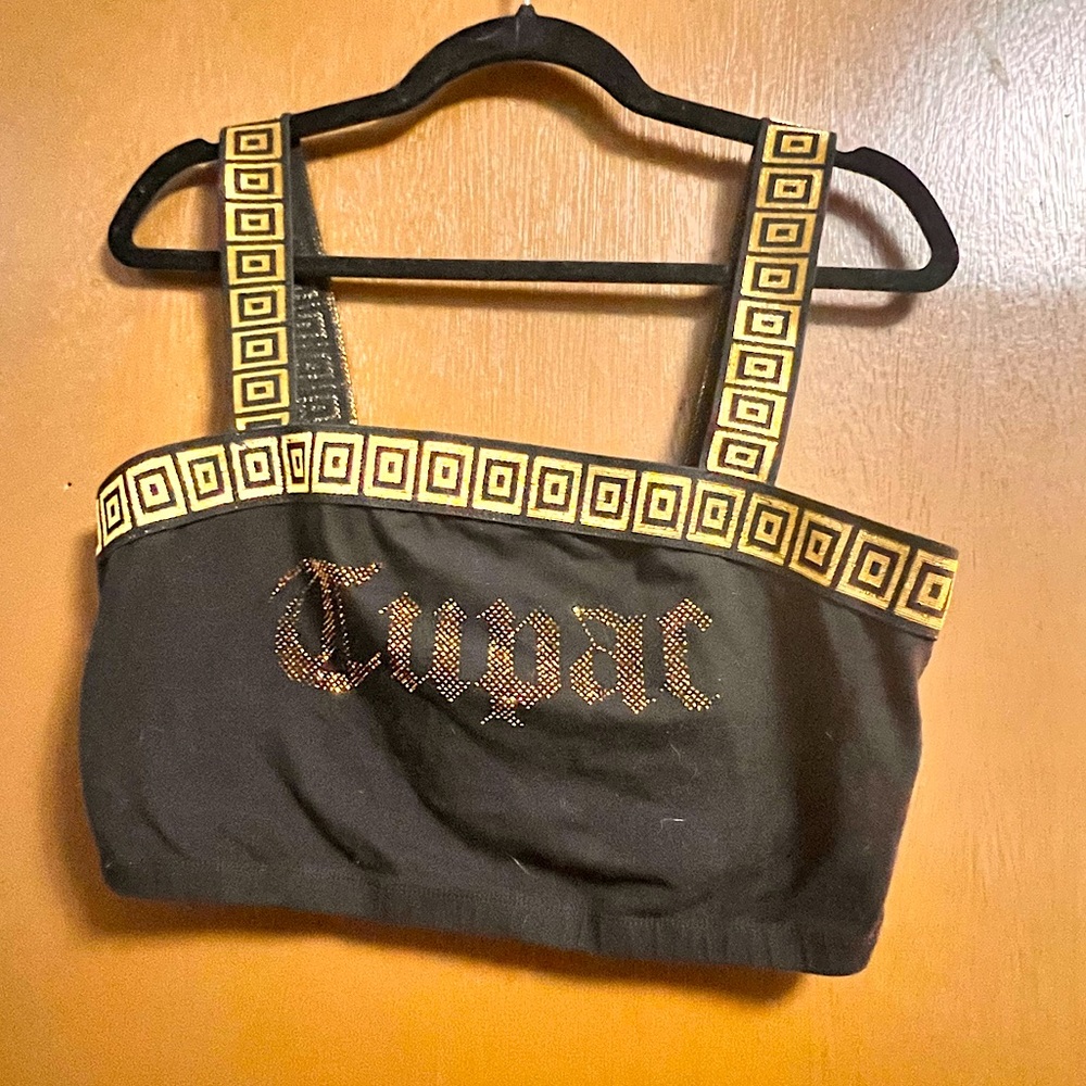 " Tupac " Authentic Versace Cropped  Fashionable Tank 1X